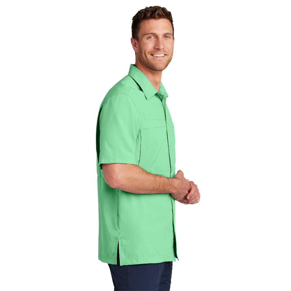 Port Authority® Short Sleeve UV Daybreak Shirt - Bright Seafoam