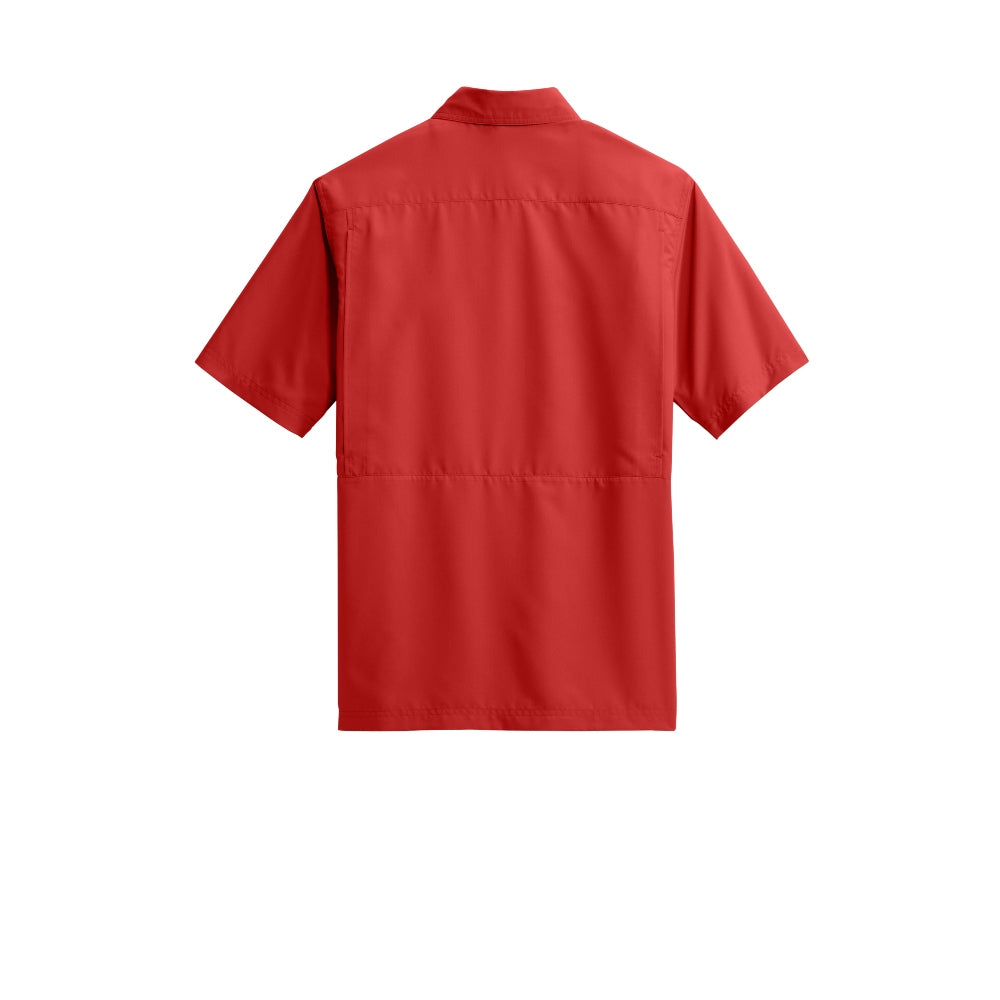 Port Authority® Short Sleeve UV Daybreak Shirt - Rich Red