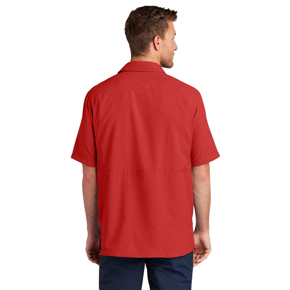 Port Authority® Short Sleeve UV Daybreak Shirt - Rich Red
