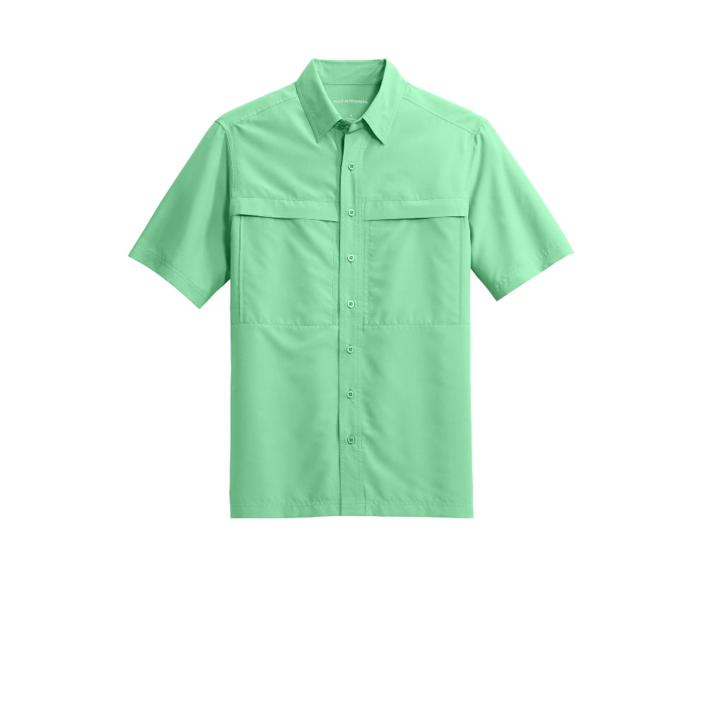 Port Authority® Short Sleeve UV Daybreak Shirt - Bright Seafoam