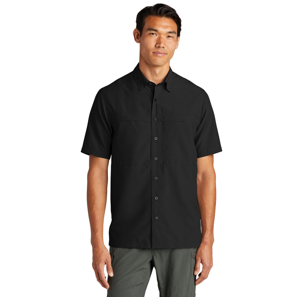 Port Authority® Short Sleeve UV Daybreak Shirt - Deep Black