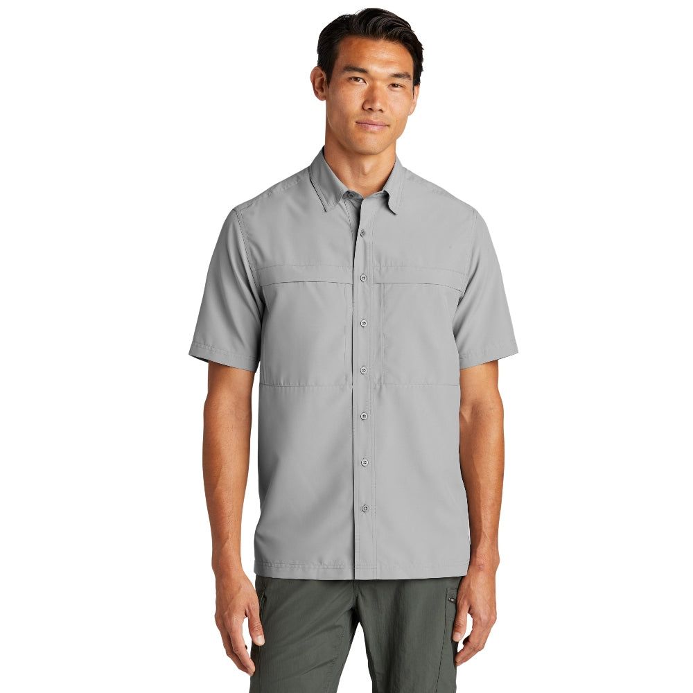 Port Authority® Short Sleeve UV Daybreak Shirt - Gusty Grey