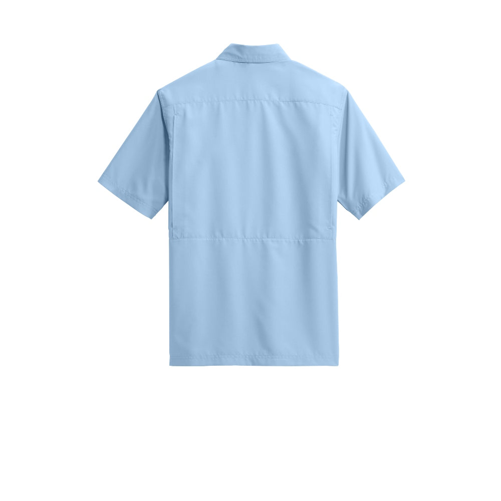 Port Authority® Short Sleeve UV Daybreak Shirt - Light Blue