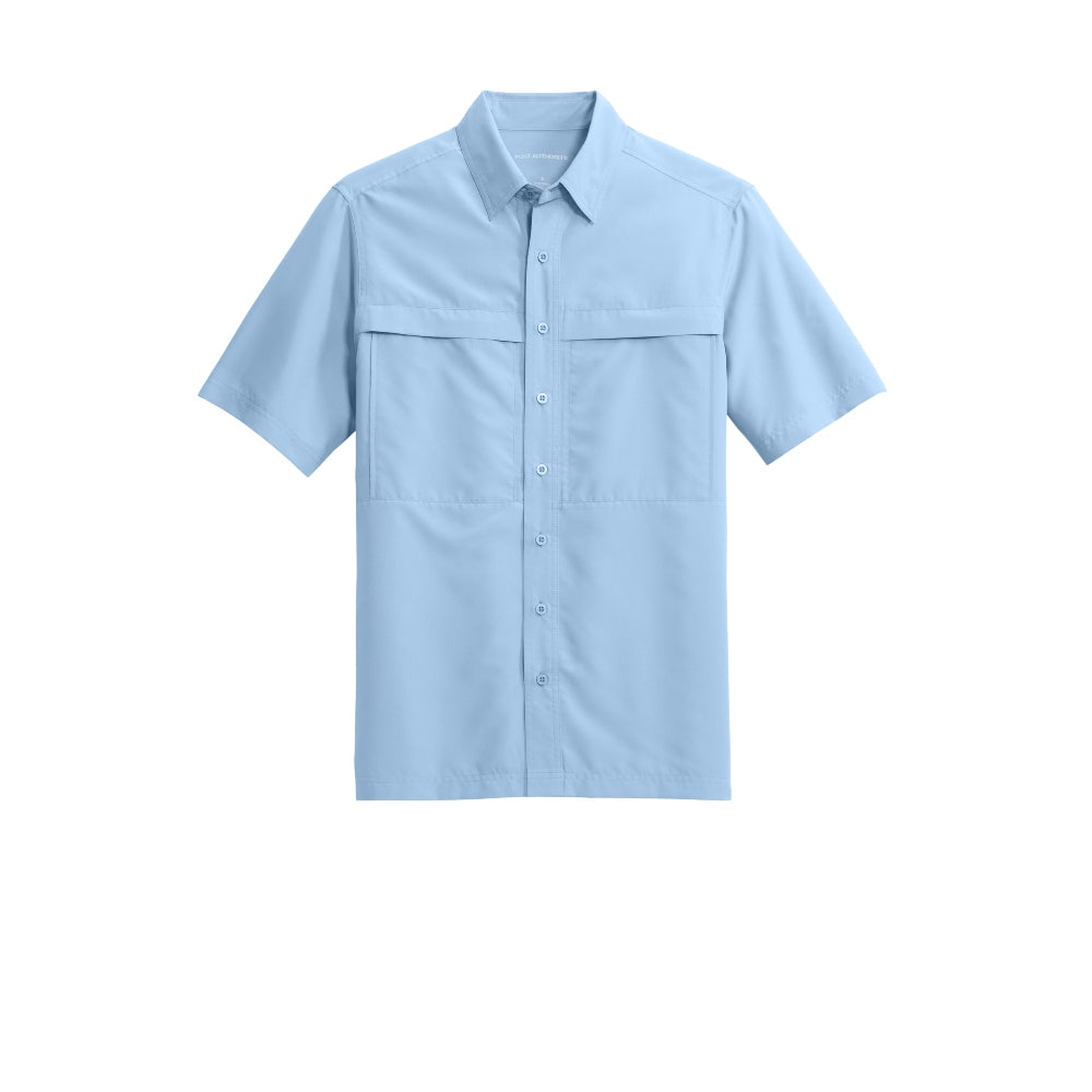 Port Authority® Short Sleeve UV Daybreak Shirt - Light Blue