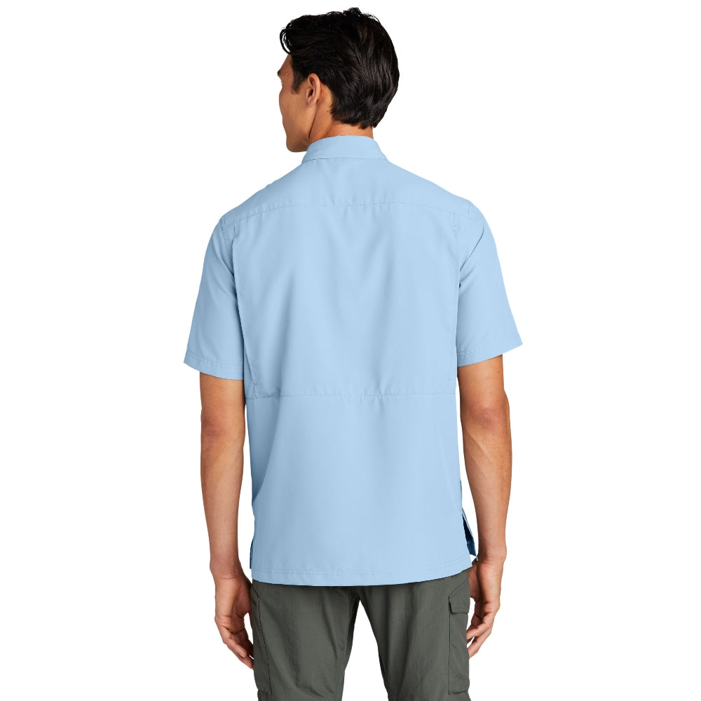 Port Authority® Short Sleeve UV Daybreak Shirt - Light Blue
