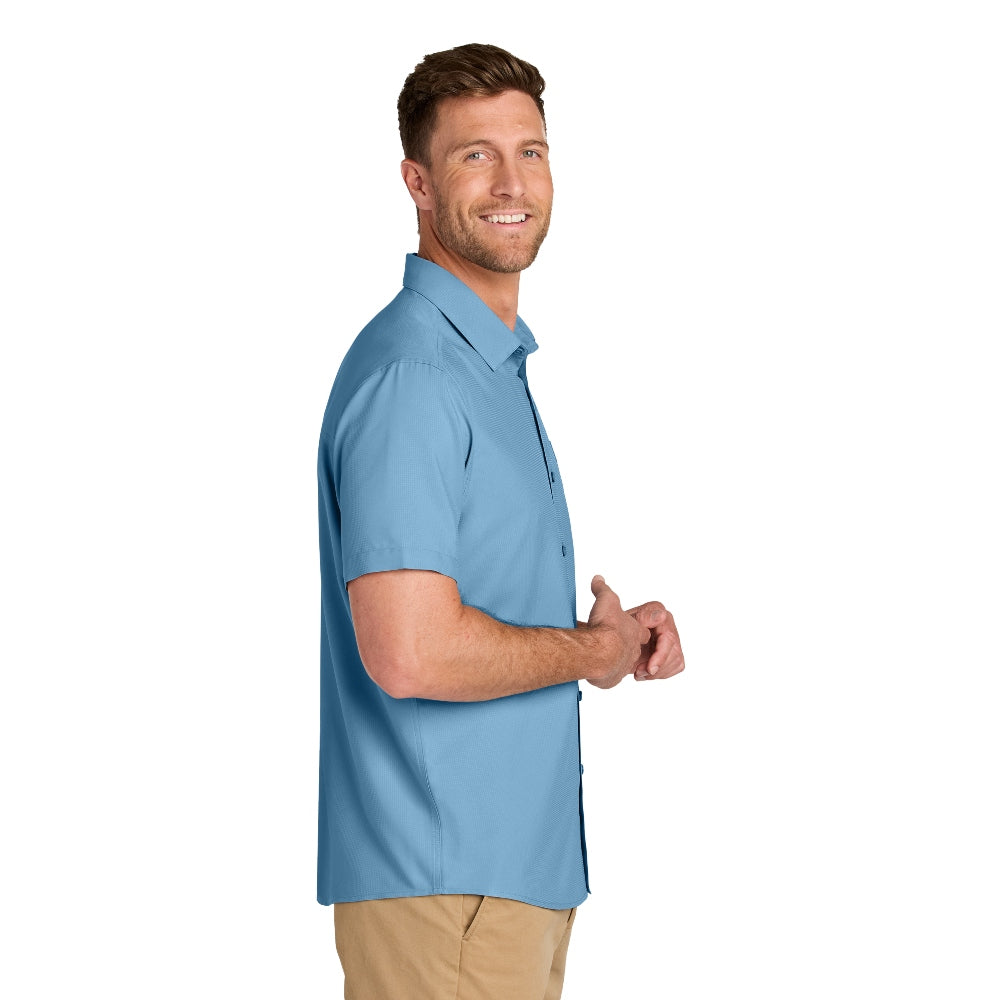Port Authority® Short Sleeve UV Dockside Shirt - Carolina Blue
