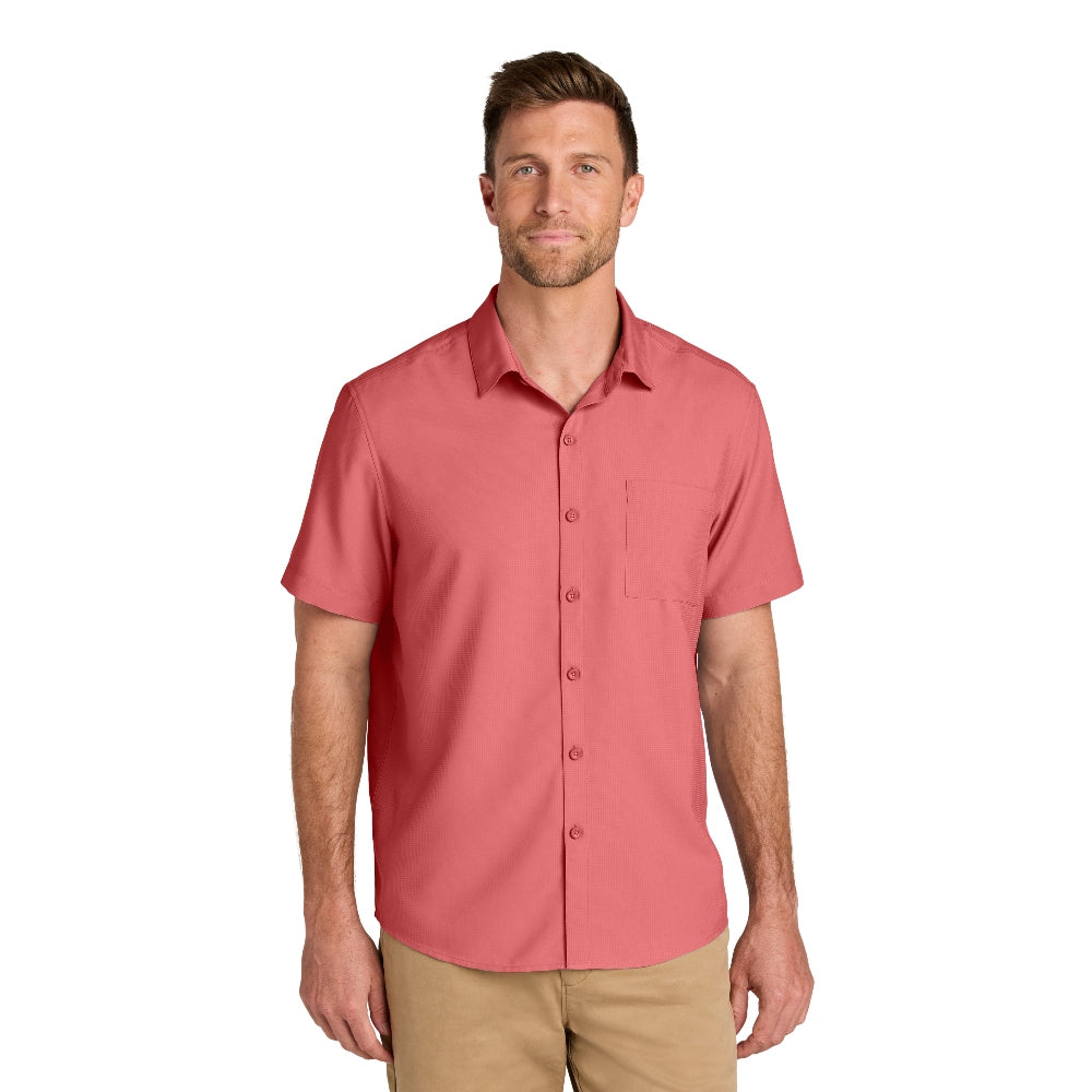 Port Authority® Short Sleeve UV Dockside Shirt - Coral Reef