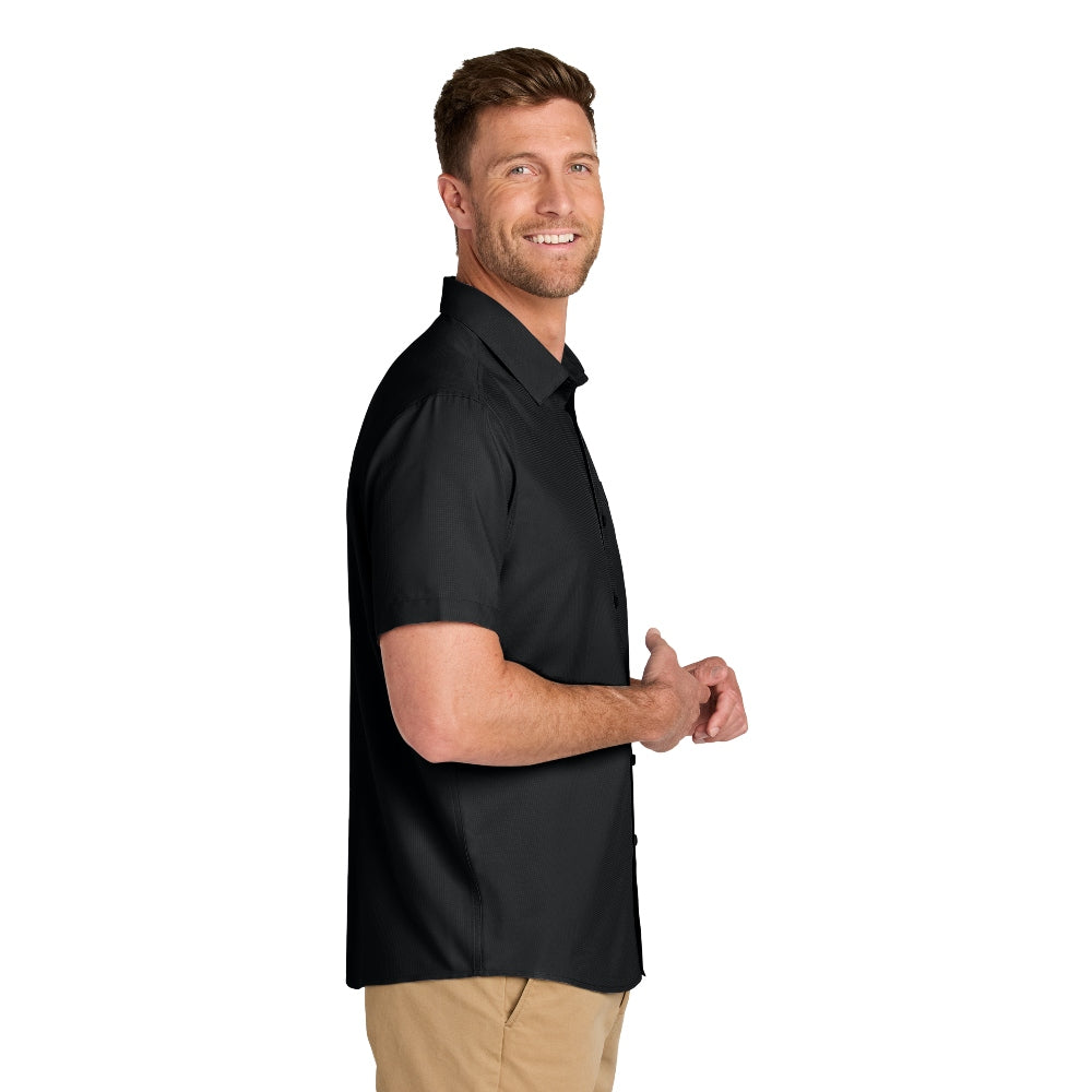 Port Authority® Short Sleeve UV Dockside Shirt - Deep Black