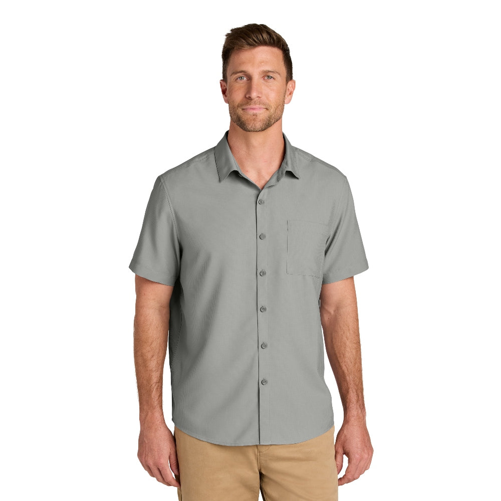 Port Authority® Short Sleeve UV Dockside Shirt - Gusty Grey