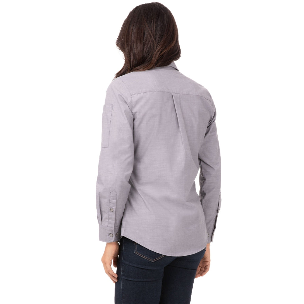 WOMEN CHAMBRAY SHIRT - Grey