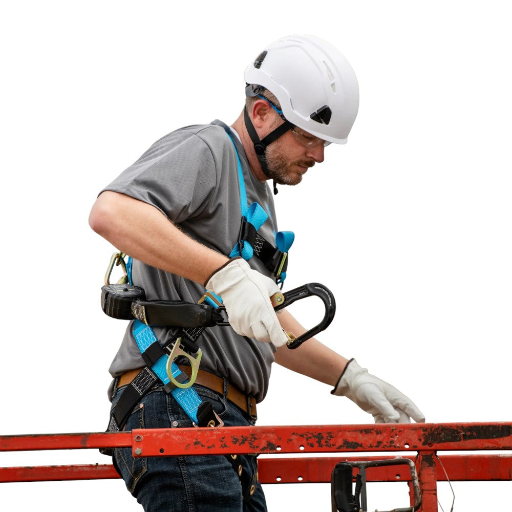 3976 | Raptor Type 2 Class C Vented Safety Helmet w/ Chin Strap - Silver