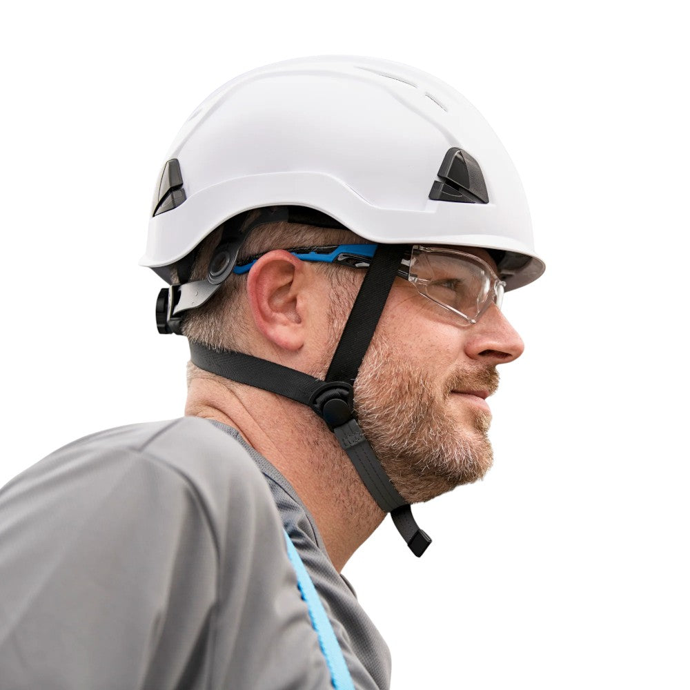 3976 | Raptor Type 2 Class C Vented Safety Helmet w/ Chin Strap - Maroon