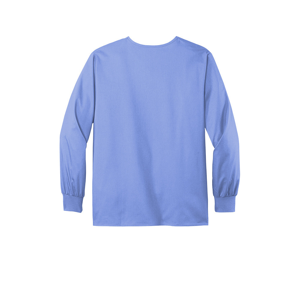 Wink™ Unisex WorkFlex™ Snap-Front Scrub Jacket - Celi Blue