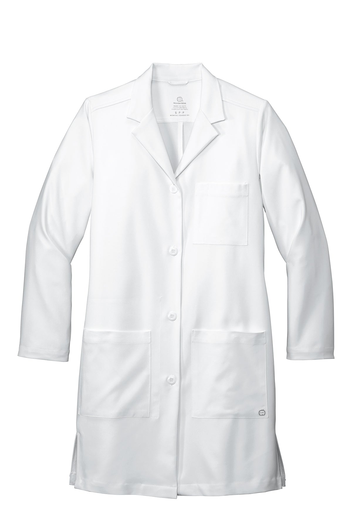 WonderWink® Women’s Long Lab Coat - White