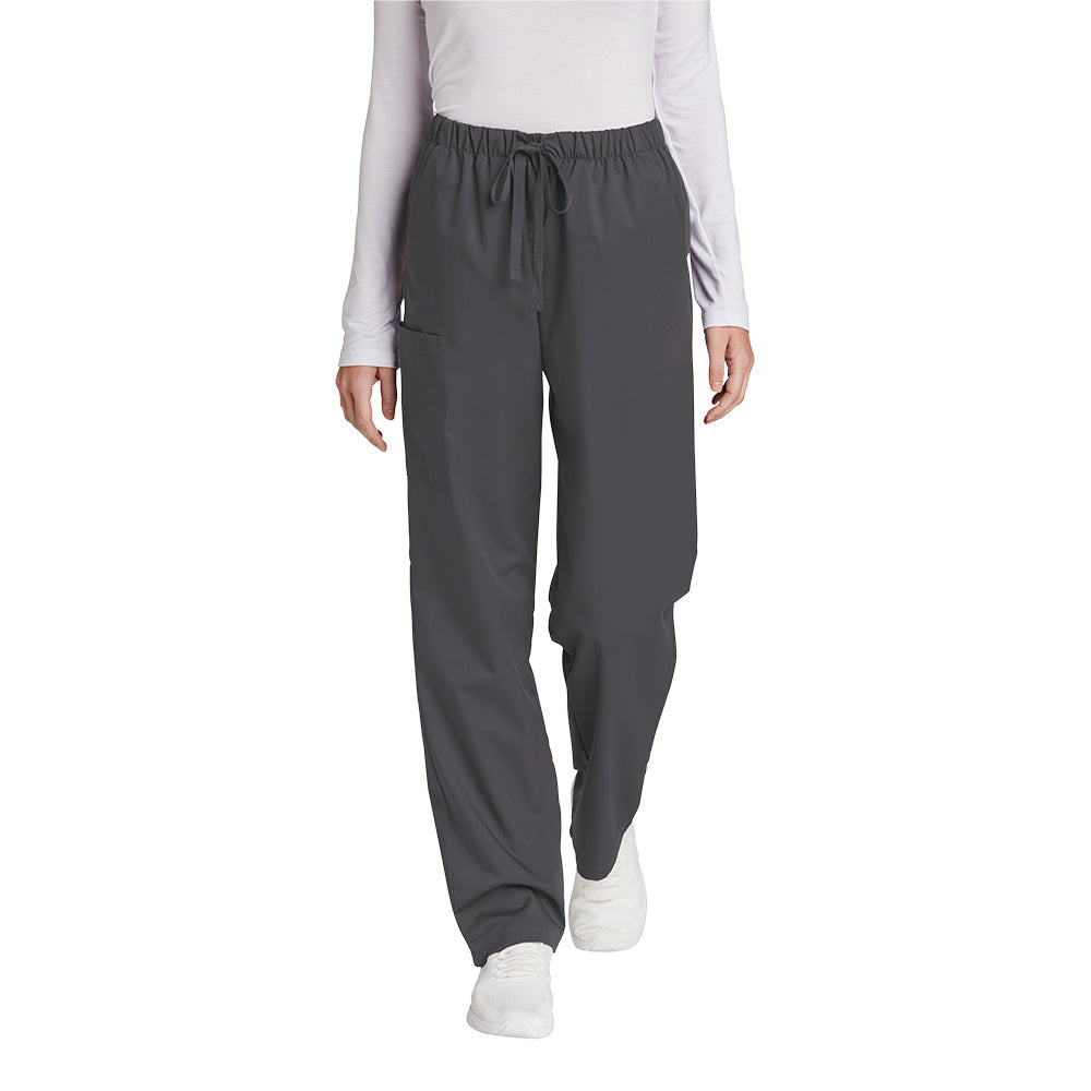WonderWink® Women’s WorkFlex™ Mock Wrap Cargo Pants - Pewter