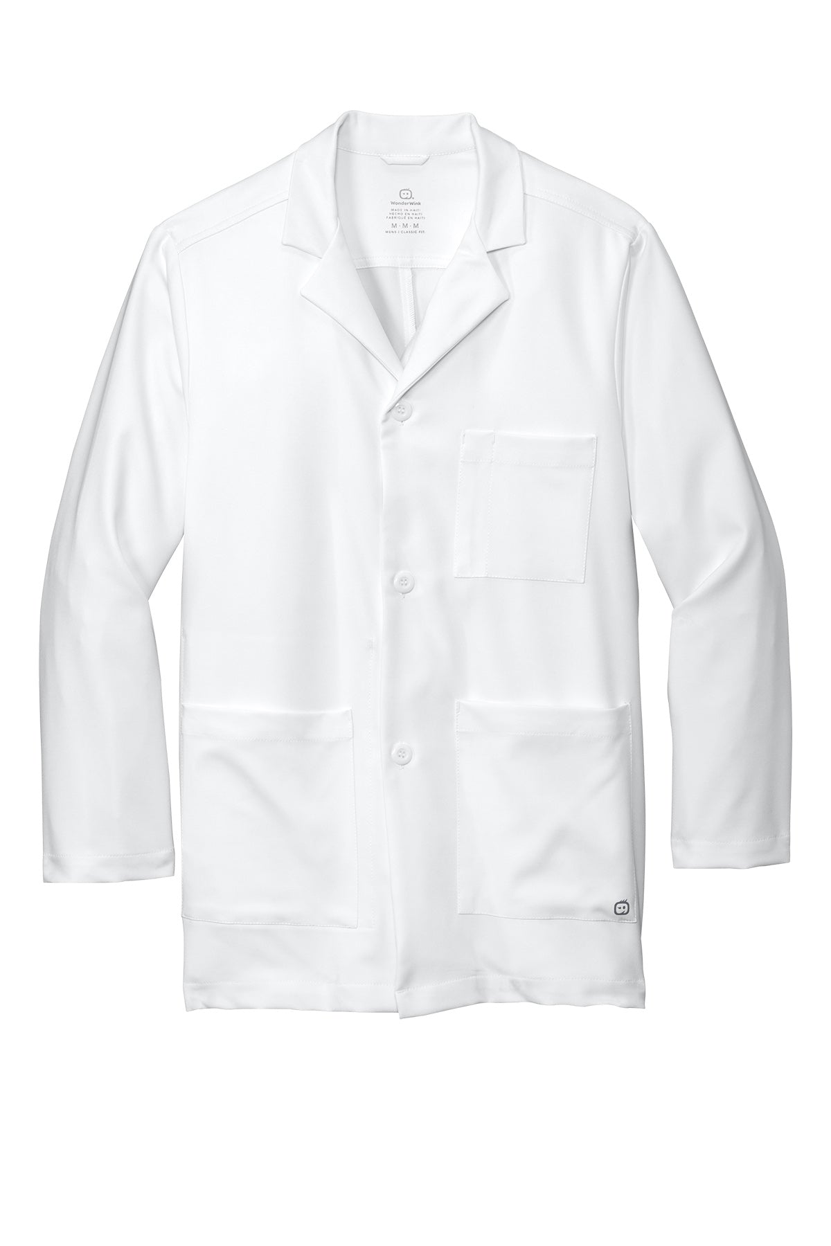 WonderWink® Men's Consultation Lab Coat - White