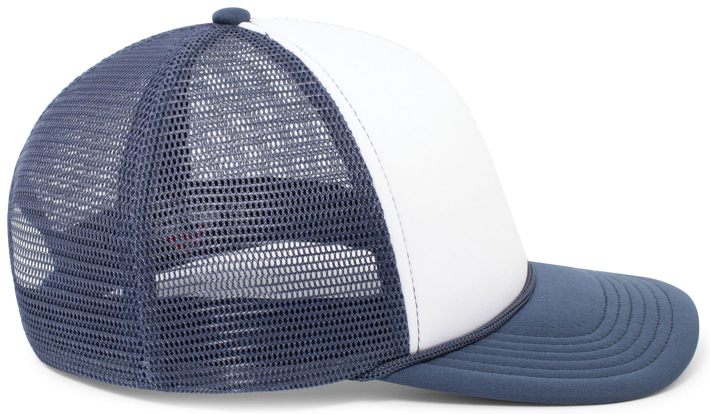 Pacific Headwear Foamie Fresh Trucker Cap - White/Navy