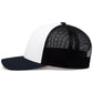 Pacific Headwear Trucker Snapback Cap - White/Navy