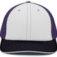 Pacific Headwear Trucker PacFlex Cap - White/Purple/Black