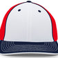 Pacific Headwear Trucker PacFlex Cap - White/Red/Navy