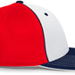 Pacific Headwear Trucker PacFlex Cap - White/Navy/Red