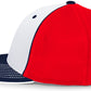 Pacific Headwear Trucker PacFlex Cap - White/Red/Navy
