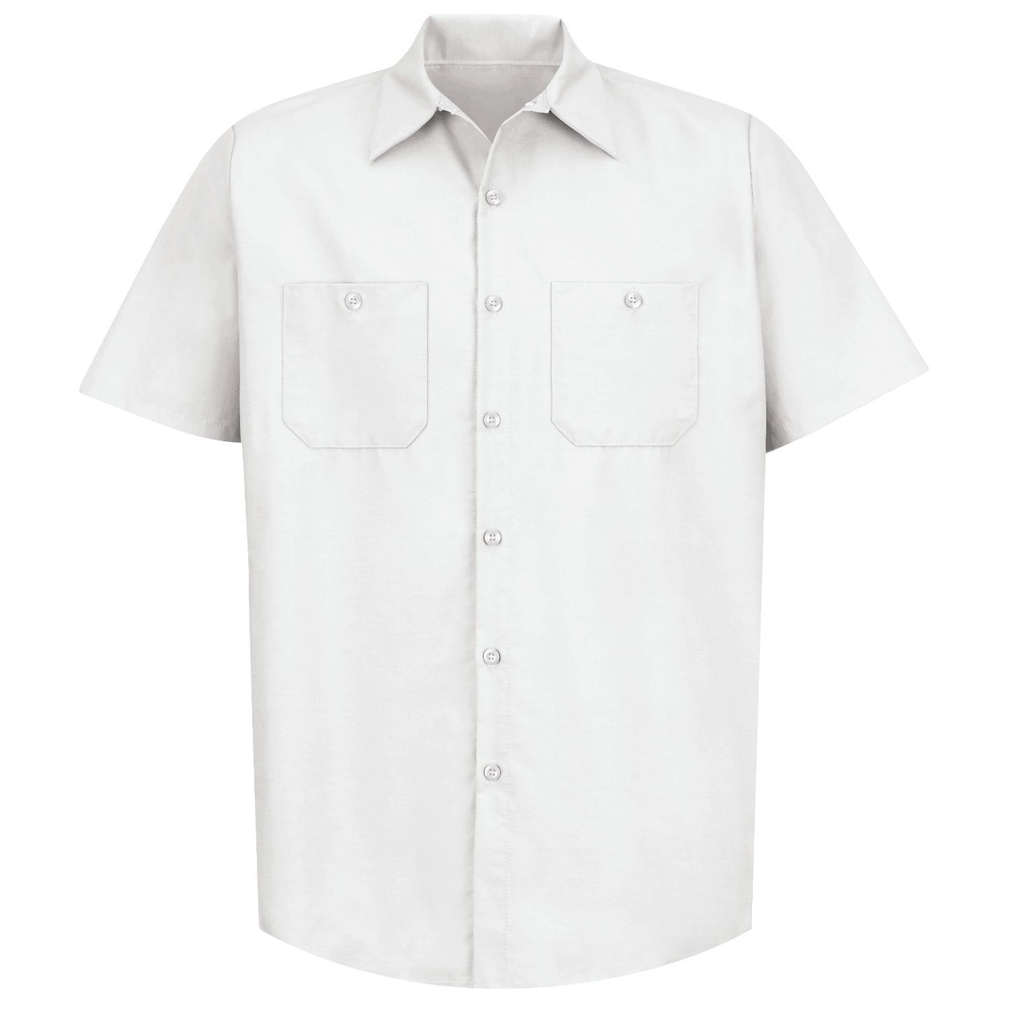 Industrial Work Shirt Short Sleeve - White