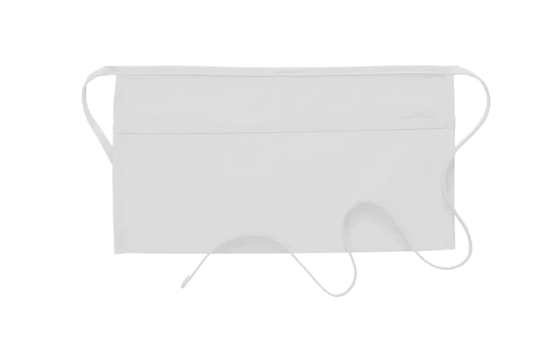 Deluxe Pocket Waist Apron (two pockets) - White