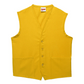 Two Pocket Unisex Vest - Yellow