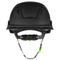 LIFT Safety HRX-22YC2 RADIX Vented Safety Helmet - Ratchet Suspension - Carbon Fiber