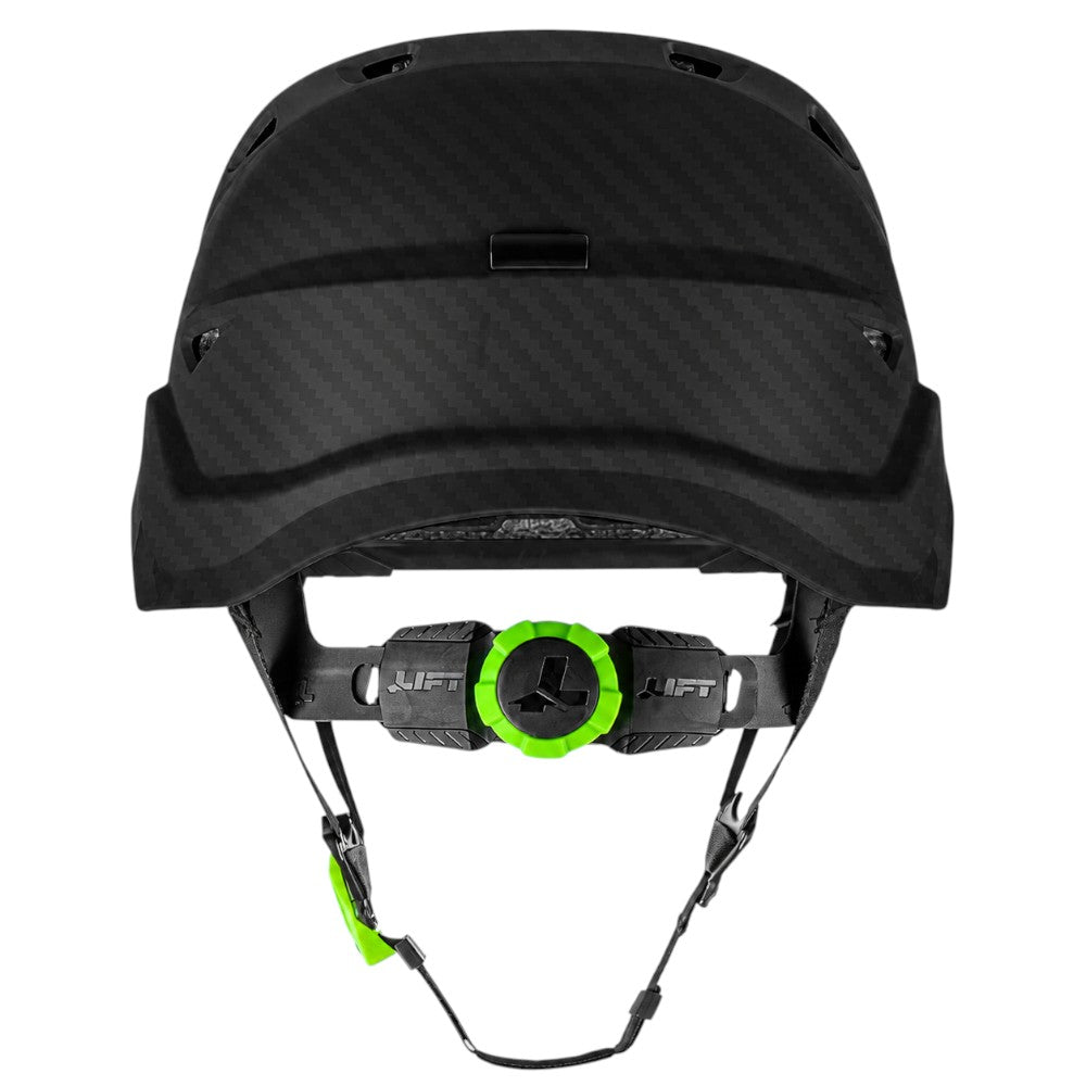 LIFT Safety HRX-22YC2 RADIX Vented Safety Helmet - Ratchet Suspension - Carbon Fiber
