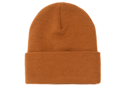 Classic Cuffed Knit Beanie - Caramel