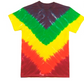 Tie Dye Short Sleeve Tee  - Green Cresent