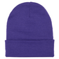 Classic Cuffed Knit Beanie - Purple