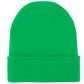Classic Cuffed Knit Beanie - Safety Green