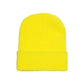 Classic Cuffed Knit Beanie - Safety Yellow