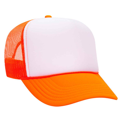 Classic Trucker Hat - Neon Orange / White