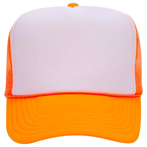 Classic Trucker Hat - Neon Orange / White
