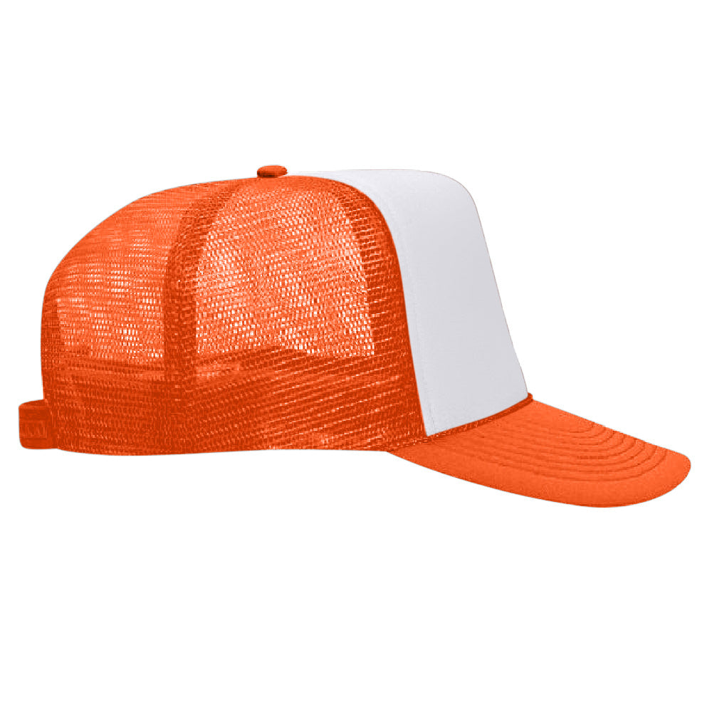 Classic Trucker Hat - Neon Orange / White