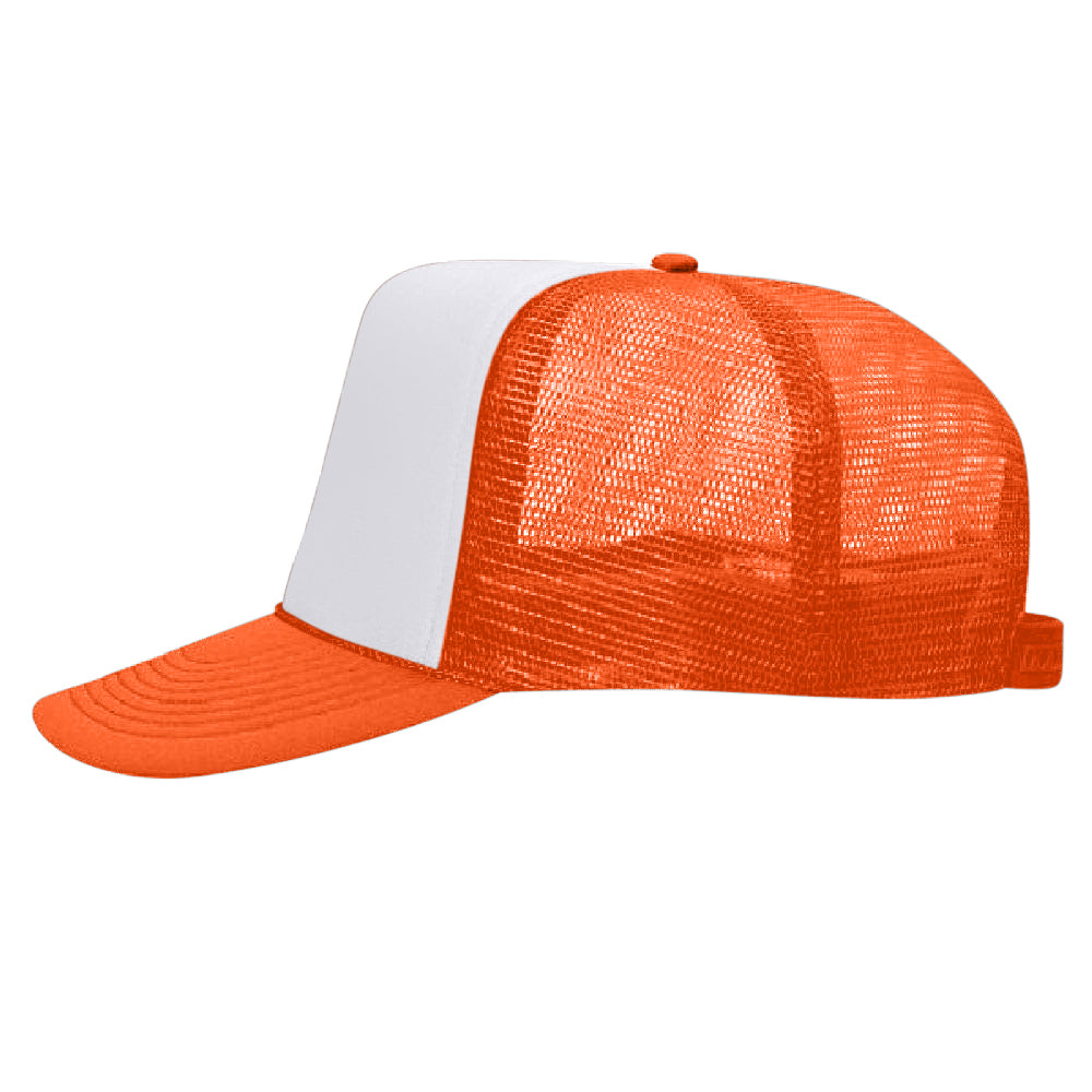 Classic Trucker Hat - Neon Orange / White